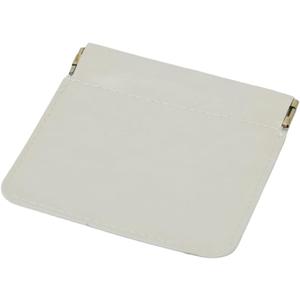 Jewelry Storage Pouch, White Leather, Small