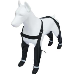 Dog Booties with Suspenders Waterproof Non-Slip Adjustable Dog Boots Suitable for Snowy and Rainy Days Outdoors