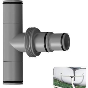 Pool Hose Adapter Connector, Kardeep 1-1/4" or 1-1/2" T Joint Pool Hose Connector Plastic Coupling for Swimming Vacuum Adapter, Cleaner, and Filter Pump Hoses (3 Way - 1.5-1.25+1.5)