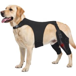 Pawfun Dog Knee Brace for Torn ACL Hind Leg- Dog Leg Support Brace with Metal Stabilizers for Torn CCL, Limping, Luxating Patella, Ligament Injuries, Hip Dysplasia& Arthritis, XL & Vest5