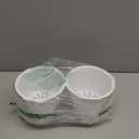 Melphoe 2 Pack Self Watering Hanging Planters Indoor Flower Pots, 6.5 Inch Outdoor Hanging Plant Pot Basket, Plant Hanger with 3Hooks Drainage Holes for Garden Home (White)