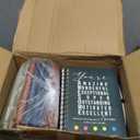 Jetec 100 Pcs/50 Sets Motivational Spiral Notebook with Sticky Notes Pen Bulk Boho Inspirational Journals Valentine Employee Appreciation Thank You Gift for Teacher Coworker Staff Team (Earth Tone)