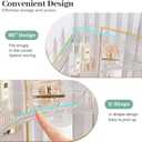 Aveniee Corner Bathroom Counter Organizer, Bathroom Countertop Shelf Makeup Storage, Clear Perfume Tray Holder (3 Tiers, White)