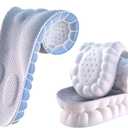 Insoles for Women Man, Cloud Soles for Men Women, 4D Cloud Soles for Men, Anti Fatigue, Shock Absorption, Foot Pain Relief (Gray, S [US Man: 6.5-7/ Women: 7.5-8.5])