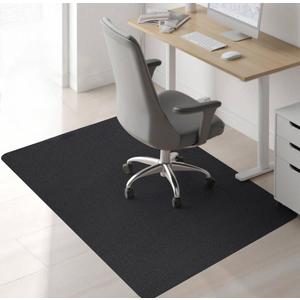 Sycoodeal Chair Mat, Office Chair Mat for Hardwood and Tile Floor, Heavy Duty Floor Protector for Rolling Chairs, Non-Slip, Computer Mat for Home Office 36" x 48" (Black)