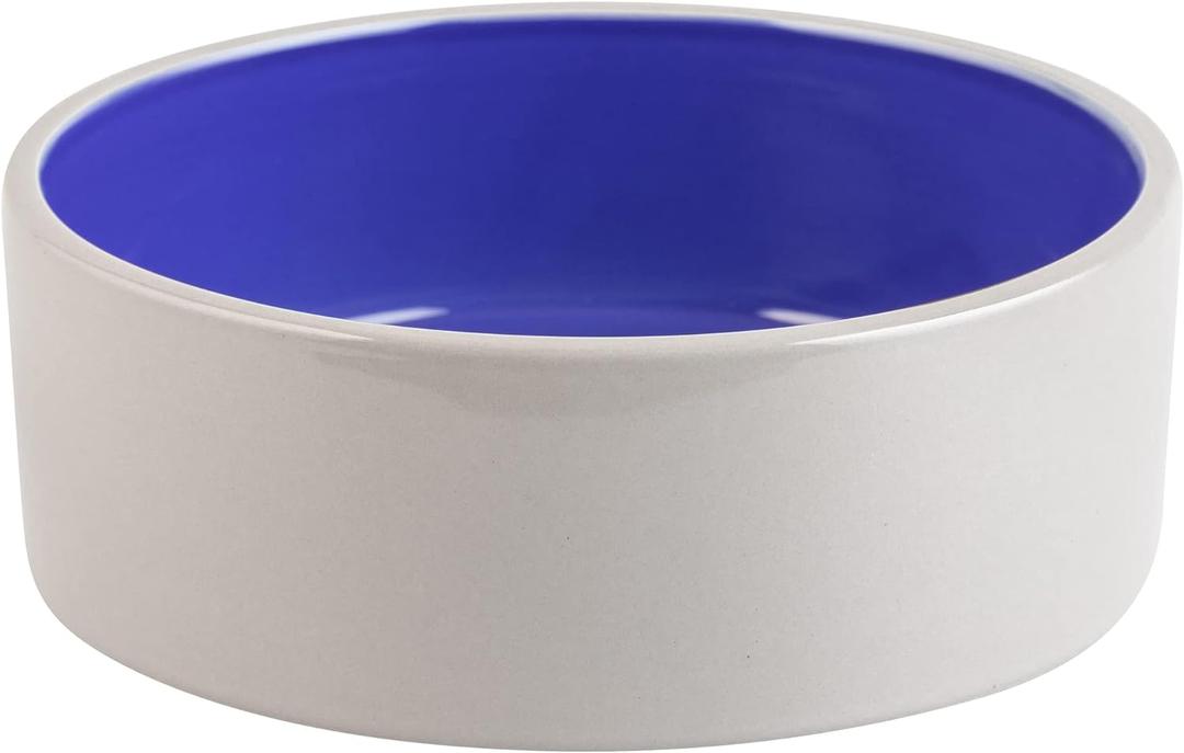 SPOT Ceramic Stoneware- Pet Bowl for Medium and Large Dogs, Classic Heavy Duty Non-Slip Ceramic Bowl for Food and Water - 7.5in Diameter