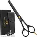 Thinning Shears for Hair Cutting - DEMAXA Hair Thinning Scissors Professional Barbers Texturizing Shears for Salon & Home Use - 6.5-inch Black High Carbon Stainless Steel Thinning Sheers