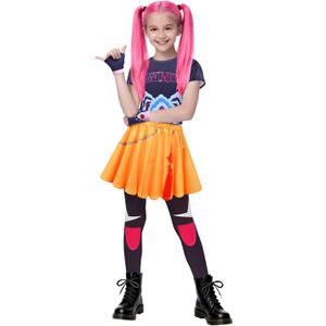 Singer Outfits Halloween Fancy Stage Clothes Merch (13-14 Years, Dark)