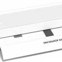 Portable Thermal Printer, Supports A4 Paper & 8.5'' x 11'' US Letter Wireless Inkless Bluetooth Printer for Travel, Home, Office - Compatible with iOS, Android, Laptop(White)
