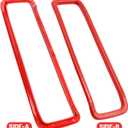 UOIENRT Hood Vents Cover Trim Red Replacement for Jeep Wrangler JL JLU Gladiator JT 2018-2024 Hood Vent Covers Cowl Panel Vent Cover Trim Exterior Accessories (7 Pcs)