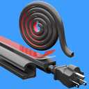 [Upgraded] 39 Inch Cord Hider Wall, Silicone Cable Hiders for TV on Wall, Cord Covers for Wires on Wall, 1 Wire Hider Raceway Cord Cover for Wall Mounted TV Management, W0.59'' H0.47'' Black