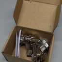 4pcs Professional Grade Inset Soft Close Cabinet Hinges Frameless Concealed Cabinet Door Hinges European Soft Closing Four-Hole Mounting Plate Hinges Nickel Plated Finish (2 Pairs)