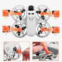 Gimbal Bumper Guard + Height Increasing Tripod for DJI Neo Drone Extension Accessory Kit, Anti-Collision Protect Bar, Landing Gear Increasing Kickstand Protector (Orange)