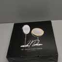 Makeup Mirror with Lights, 1x/20x 360 Rotation Vanity Mirror, Brightness Adjustable Lighted Makeup Mirror with Magnification, 5000 mAh Rechargeable Double Sided Mirror with 3 Colors, Gift for Women (Chrome)