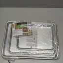 Nordic Ware Naturals 3 Piece Set  USA Made Aluminum Commercial Quality Sheet Pan for Baking or Roasting, Encapsulated Galvanized Steel Rim Prevents Warping; Half Sheet, Jelly Roll and Quarter Sheet