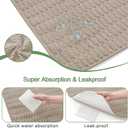 Washable Pee Pads for Dogs, Reusable Puppy Pads Dog Pads, Non-Slip Dog Pee Pads, Leakproof Pet Pee Pads Wee Wee Pads for Dogs. (Brown, 60"x82"(Pack of 1))