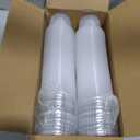 100 Pcs 8 OZ Disposable Plastic Cups with Flat Lids,Clear Portion Cups with Flat Lids,Clear Plastic Ice Cream Containers with Lid for Parfaits,Drink,Yogurt,Soups,Salad,Fruit(With Holes)