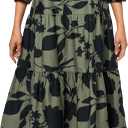 Mud Pie Women Priscilla Midi Dress (Large, Green)