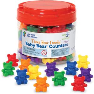 Learning Resources Baby Bear Counters - 102 Pieces, Ages 3+ | Grades Pre-K+ Toddler Learning Toys, Counters for Kids, Counting Manipulatives, Teddy Bear Counters