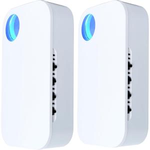 2026 New Upgraded Plug In Ionic Air Purifier with 4 Negative Ion Outlet, Small Air Ionizers for Home,Quiet Operation Air Freshener Mobile Ion Air Purifier for Bedroom,Living Room,Bathroom(2)