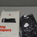 Pet Parents Washable Dog Diapers (3pack) + Extendrs of Durable Doggie Diapers, Premium Dog Diapers Female & Male (Large, Black) (Large (19-27"))