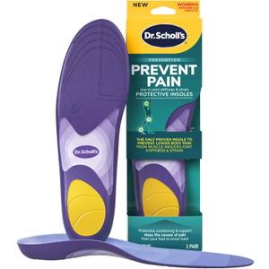 Dr. Scholl’s Prevent Pain Insoles for Women, Size 610, 1 Pair: The Only Proven Insole to Prevent Lower Body Pain Arch Support Shoe Inserts for Women, Protect Against Lower Back, Knee and Foot Pain, Women US Size 12