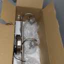 3 Lights Vanity Light, Brushed Nickel Bathroom Light Fixtures, Farmhouse Wall Sconces with Globe Clear Glass Shade, Porch Wall Mount Lamp for Mirror, Kitchen, Porch, Living Room, Workshop (E26 Base)