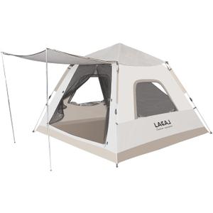 Lightweight Instant Tent for 2 Persons - Waterproof, Windproof, UV Protection - Portable for Outdoor Hunting, Hiking (3-person tent with rain fly)