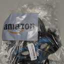 MCJC Halloween Wolf Mask, Werewolf Half Face Costume Mask,Masquerade Accessory (Blue)