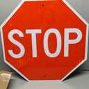 T&R Large Stop Sign Street Road Sign 24 x 24 Inches. Engineer Grade Reflective Sheeting, Rust Free Aluminum, Weather Resistant, Waterproof, Fade Resistant, 2 Pre-drilled Holes