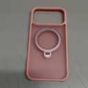 360 Spin Magnetic Stand (Pro-Version) for iPhone 17 Pro Max Case (Compatible with MagSafe) [Military Drop Protection] Matte Translucent Shockproof Protective Phone Case 6.9'', Pink