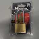 Master Lock 140DLH Solid Brass Padlock, Bronze/Silver (1 Pack)