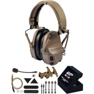 2025 AMP NRR 26dB Digital Tactical Headset | Pickup Noise Reduction Communication Hearing Protection Earmuffs (De)