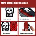 Magnetic Kickflip Fidget Slider Toy for Adults Mini Flip Fingerboard Skateboard with Storage Crat Portable,Office Desk Toys