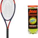 HEAD Ti. Reward Pre-Strung 27 in. Tennis Racquet, Red & Penn Championship- Regular Duty Felt Pressurized Tennis Balls - 1 Can, 3 Balls