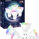 GU10 Smart Spot Light Bulb Compatible with Alexa, Google Home, SmartThings, 5W WiFi LED Track Light Bulbs, Color Changing, No Hub Required, 4 Pack