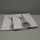 2 x daktenn Bunny Wall Art Lovely Rabbit Posters for Baby Room Easter Artwork Nursery Wall Decor Easter Wall Art Rabbit Pictures Wall Decor Bunny Pictures for Bathroom Bedroom 14x14 Inches