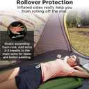 IFORREST Camping Sleeping Pad with Armrest & Pillow - Self-Inflating Air Mattress - Rollover Protection - Ultra-Comfortable Mat - Lightweight for Tent, Cot, Backpacking