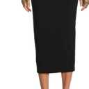 Norma Kamali Straight Skirt to Midcalf (Black, XS)