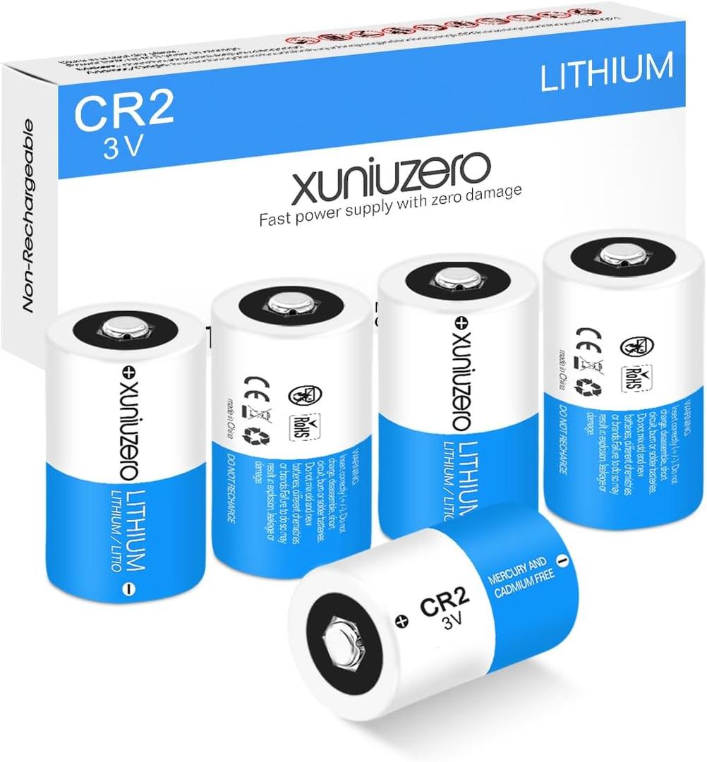 CR2 3V Lithium Batteries (4-Pack) CR2 3 Volt 1000mAh High Power Battery Long-Lasting for Video and Photo Cameras Lighting Equipment and More