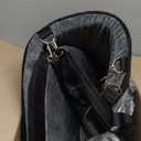 Dog Car Seat for Small Dogs,Detachable Washable Dog Booster Seat Under 30lbs, Pet Car Seat Travel Bed with Storage Pockets and Dog Safety Belt (Black/Grey)