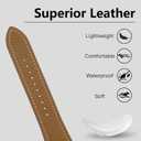 Magnetic Leather Band Compatible with Compatible with Samsung Galaxy Watch 8 40mm/44mm/Classic 46mm 2025,Magnetic Replacement Strap for Galaxy Watch 8 Women Men ((Epsom) Brown band+Silver Buckle)