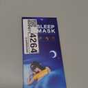 Mavogel Cotton Sleep Mask - Breathable Light Blocking Sleep Eye Mask, Soft Comfortable Night Sleeping Mask for Men Women, Eye Cover for Travel/ Shift Work/ Nap, Includes Travel Pouch (Cobalt Blue)