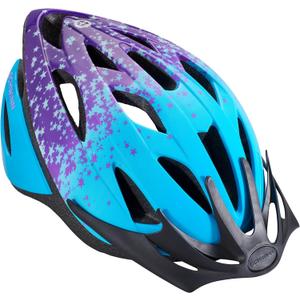 Schwinn Thrasher Kids Bike Helmet, Boys And Girls, Fits 50 - 54cm Circumference, Ages 5-8 Year Olds, Lightweight, Detachable Visor, CPSC Safety Certified, Child, Blue/Purple