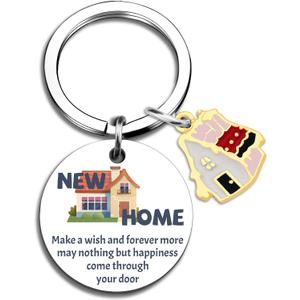 House Warming Gifts New Home Best Housewarming Gift New Home Gift Ideas for Friends News House Keychain New Apartment Gifts For Women Men