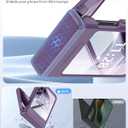 Magnetic for Motorola Razr 2026 Case with Hinge Protection, Screen Protector, Compatible with MagSafe,Skin Feel Translucent Frosted, Shockproof Slim Cover for Moto Razr 2026-Purple