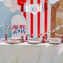4th of July 1st Birthday High Chair Banner, Patriotic American Flag Design, Cotton Rope Tassels with Wooden Beads, Pennant Style