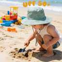 Baby Sun Hat UPF 50+ Sun Protective Toddler Bucket Hat Summer Kids Beach Hats Wide Brim Outdoor Play Hat for Boys Girls