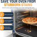 Oven Liners for Bottom of Oven - 3 Pack Large Heavy Duty Mats, 16.25x23 Non-Stick Reusable Liner for Electric, Gas, Toasters, Grills - BPA & PFOA Free Kitchen Accessory to Keep It Clean (Black)