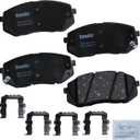 Bendix Priority1 CFC1855 Ceramic Front Brake Pads for Select Models Hyundai Elantra GT, Kona, Sonata, Veloster, Kia Forte, Optima, Seltos, Soul, Soul EV